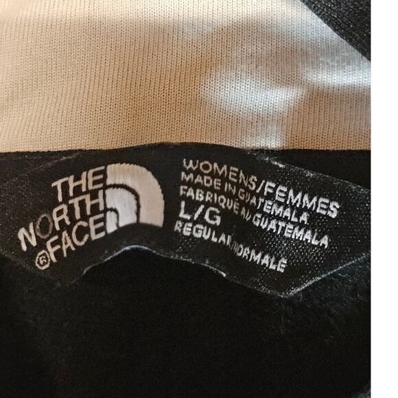 The North Face Black & white Tekno Logo Hoodie Hooded Sweatshirt Women's L 3862 - Picture 3 of 8